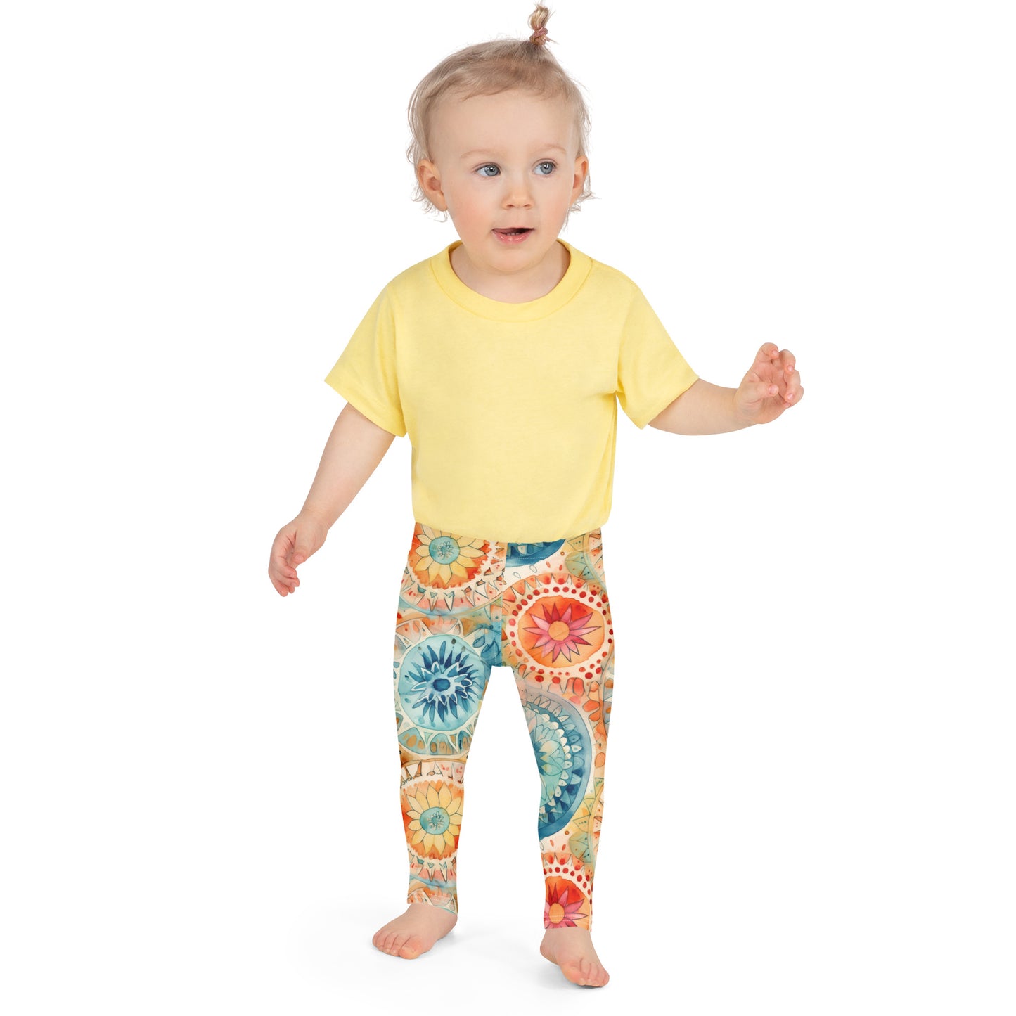 Watercolor Mandala 1 - Kid's Leggings
