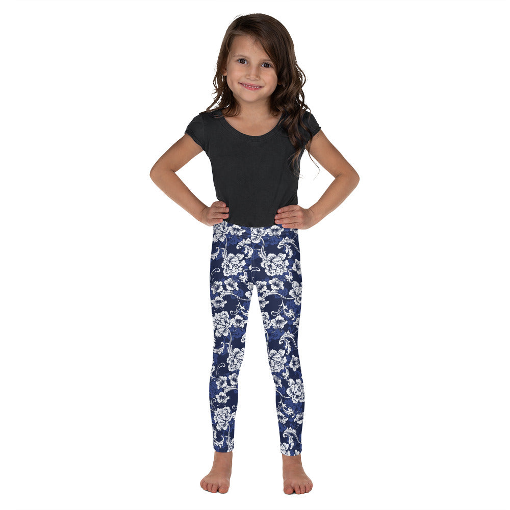 Blue and White Baroque - Kid's Leggings