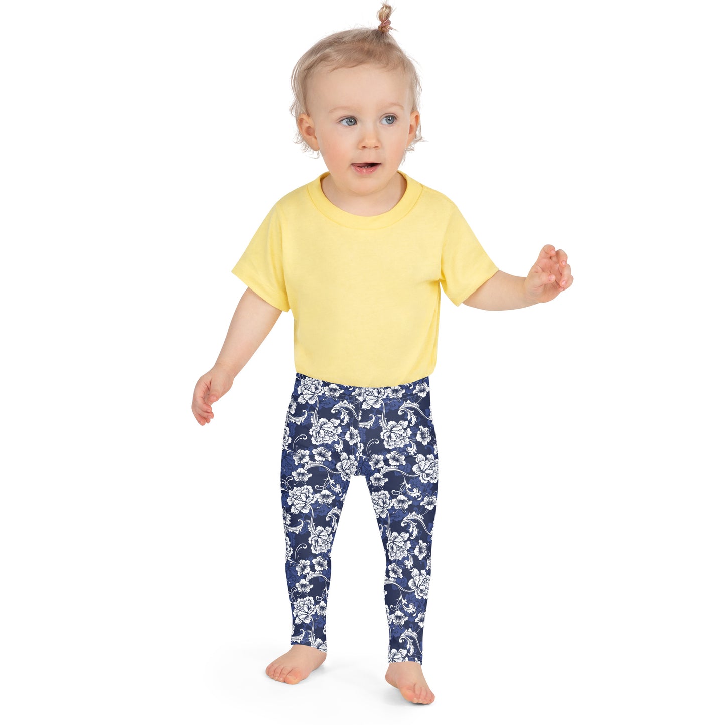 Blue and White Baroque - Kid's Leggings