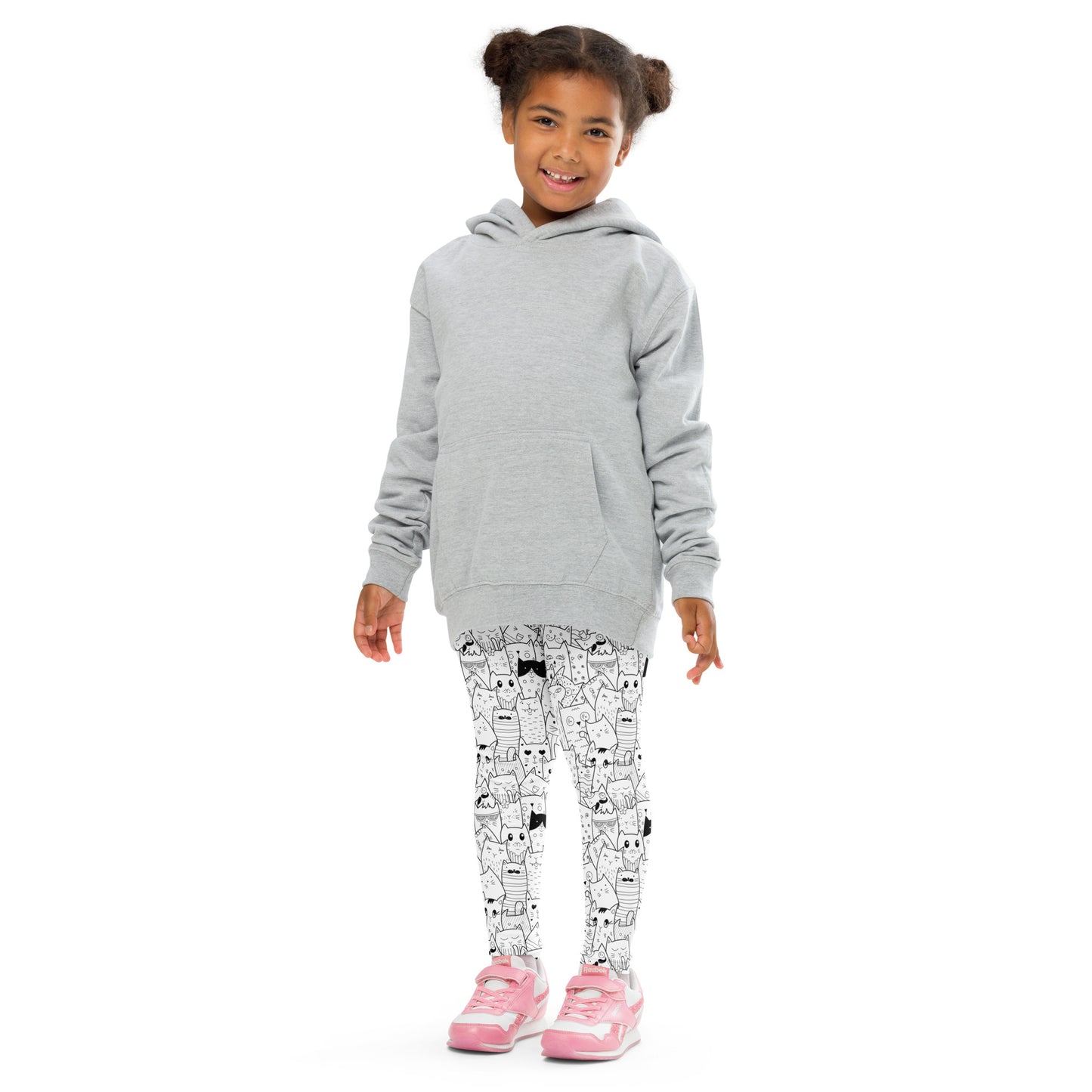 Hand Drawn Kittens and Cats - Kid's Leggings