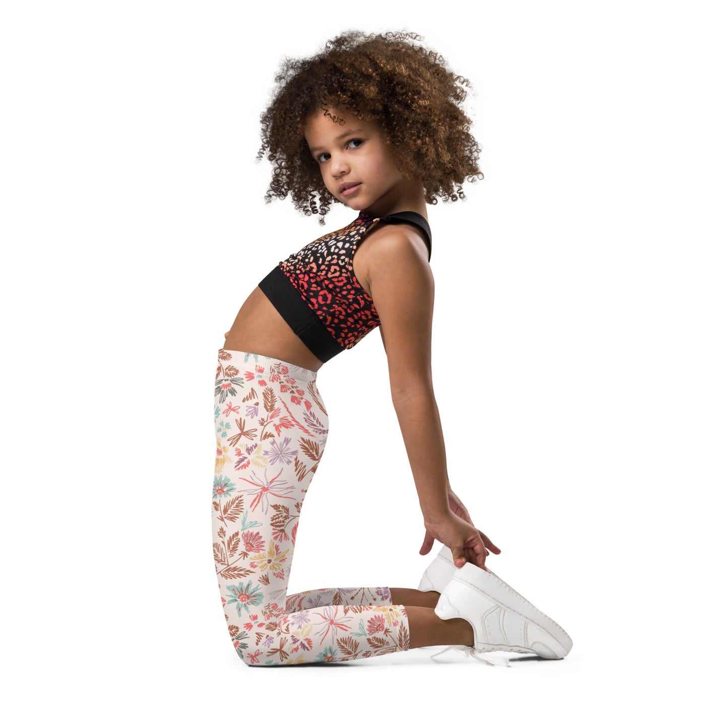 Hand Drawn Flowers 19 - Kid's Leggings