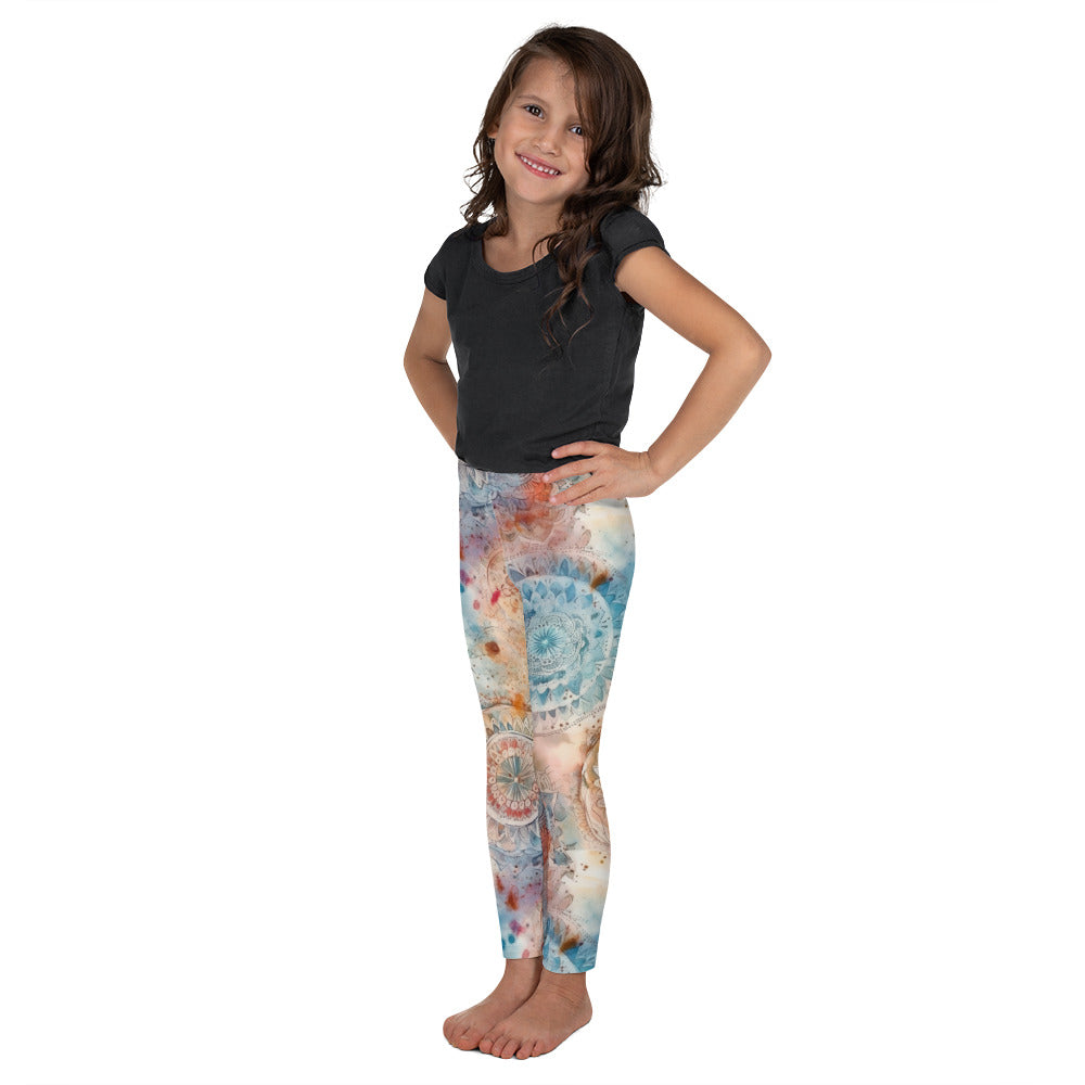 Watercolor Mandala 4 - Kid's Leggings