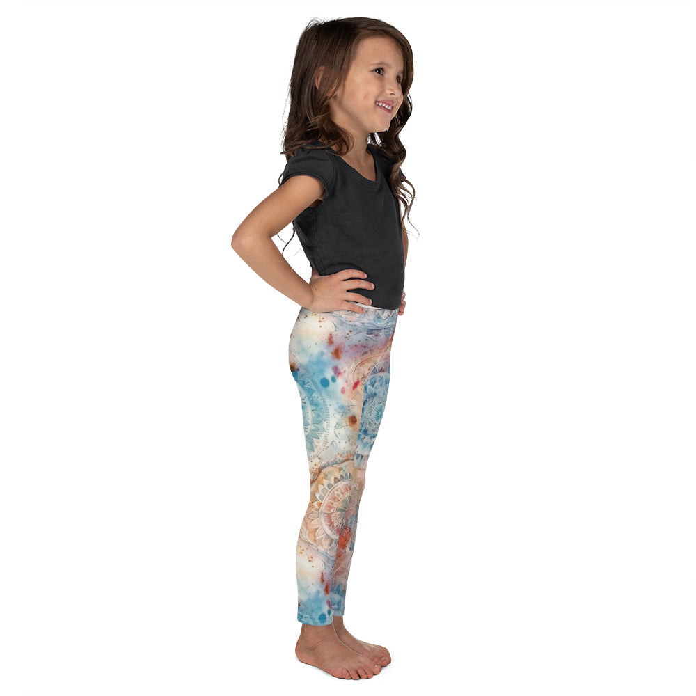 Watercolor Mandala 4 - Kid's Leggings