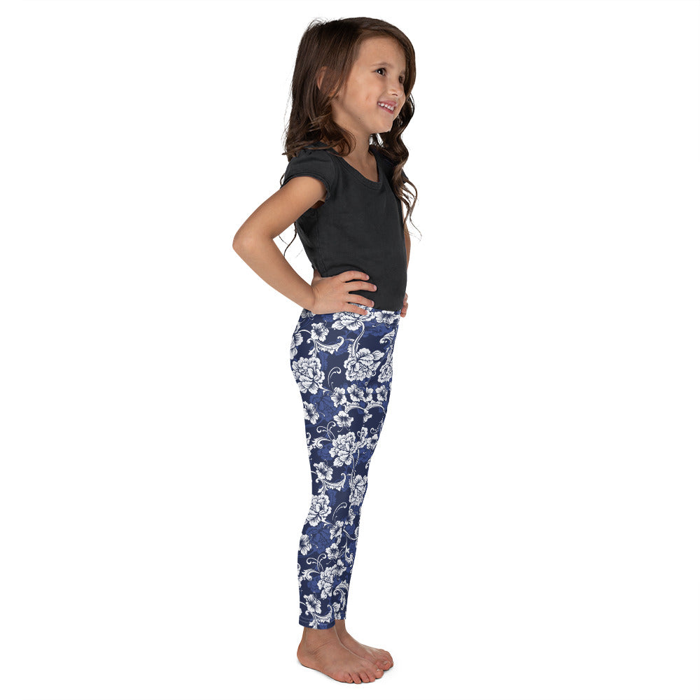 Blue and White Baroque - Kid's Leggings