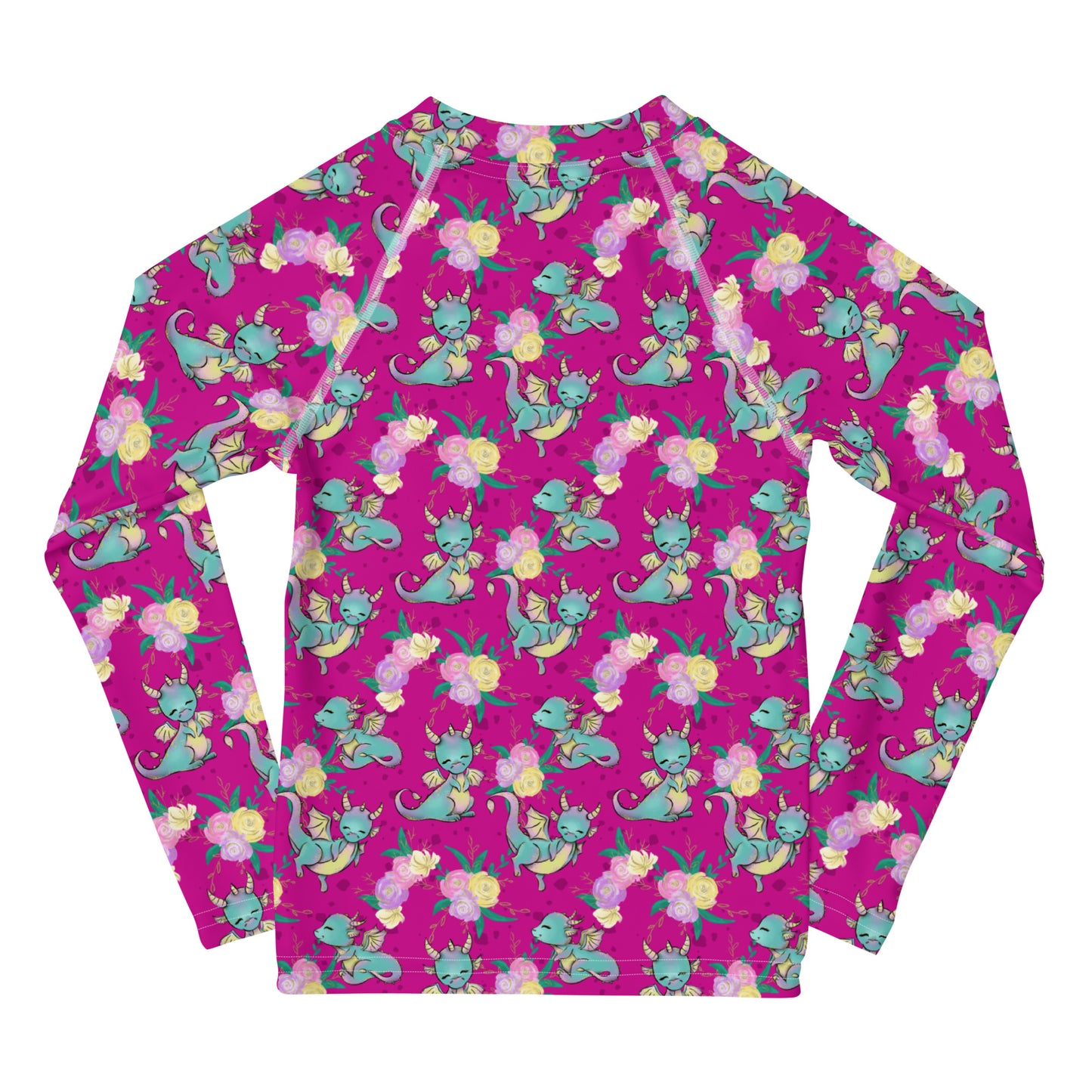 Cute Baby Dragon Pattern - Kids Rash Guard