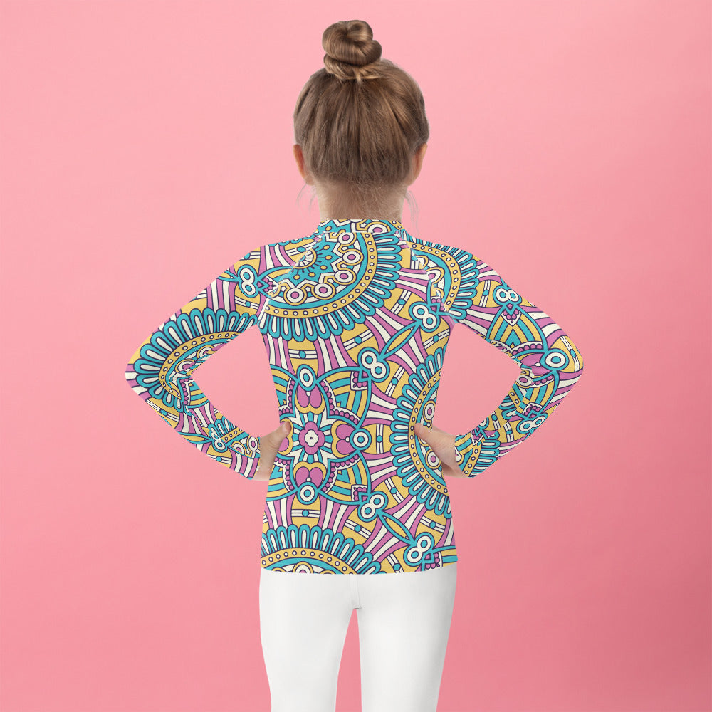 Pink and Blue - Kids Rash Guard