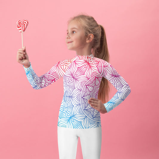 Multicolor Mandala - Kids Rash Guard