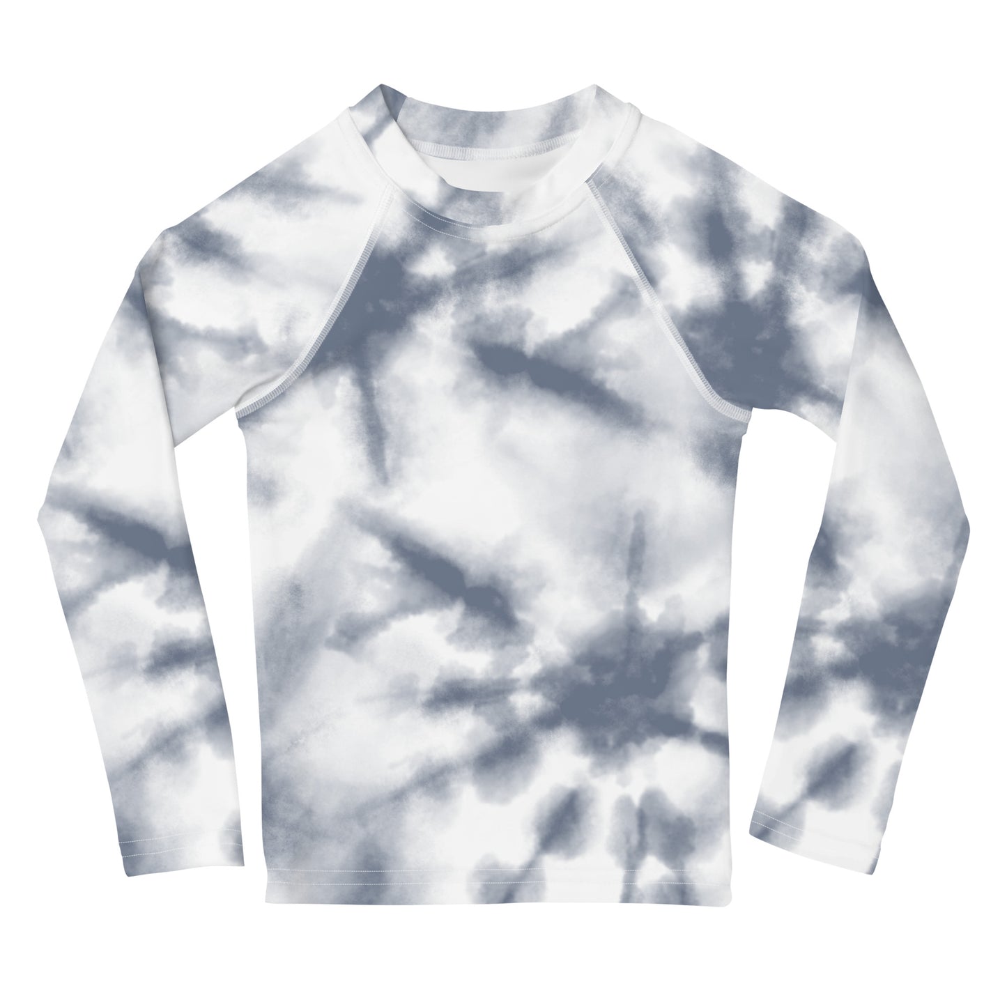 Grey Tie Dye - Kids Rash Guard
