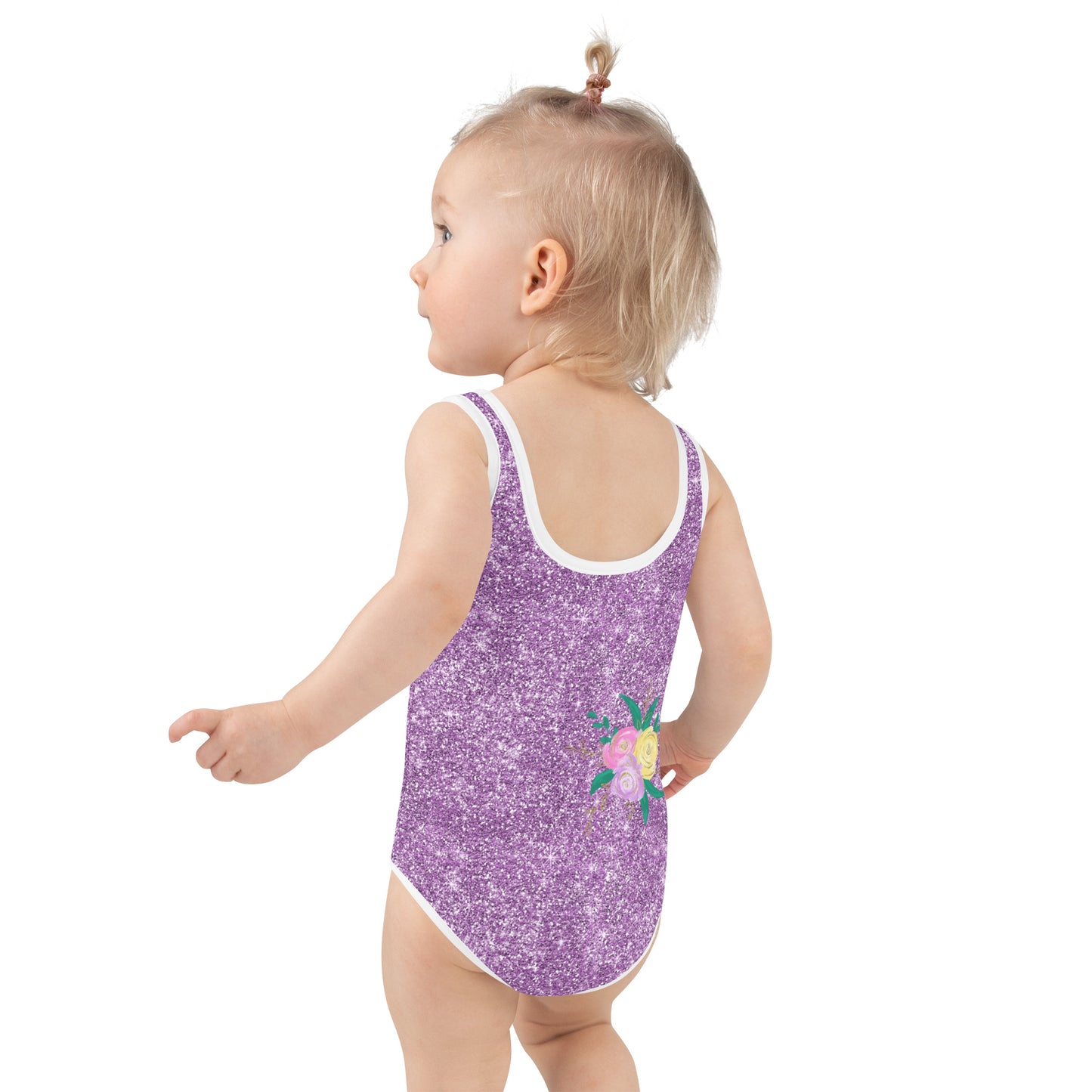 Cute Dragon - Purple - Kids Swimsuit