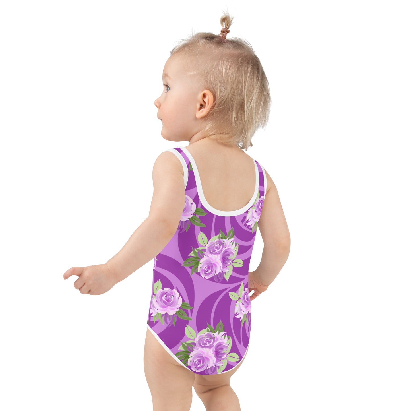 Purple Roses - Kids Swimsuit