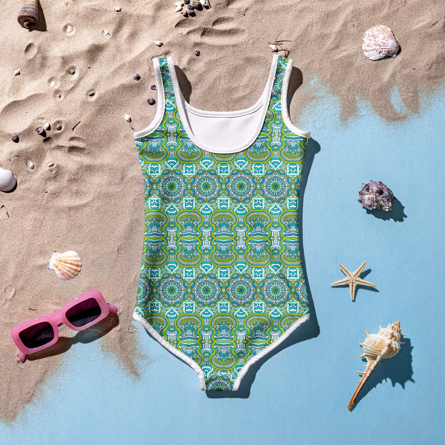 Green Mandala - Kids Swimsuit
