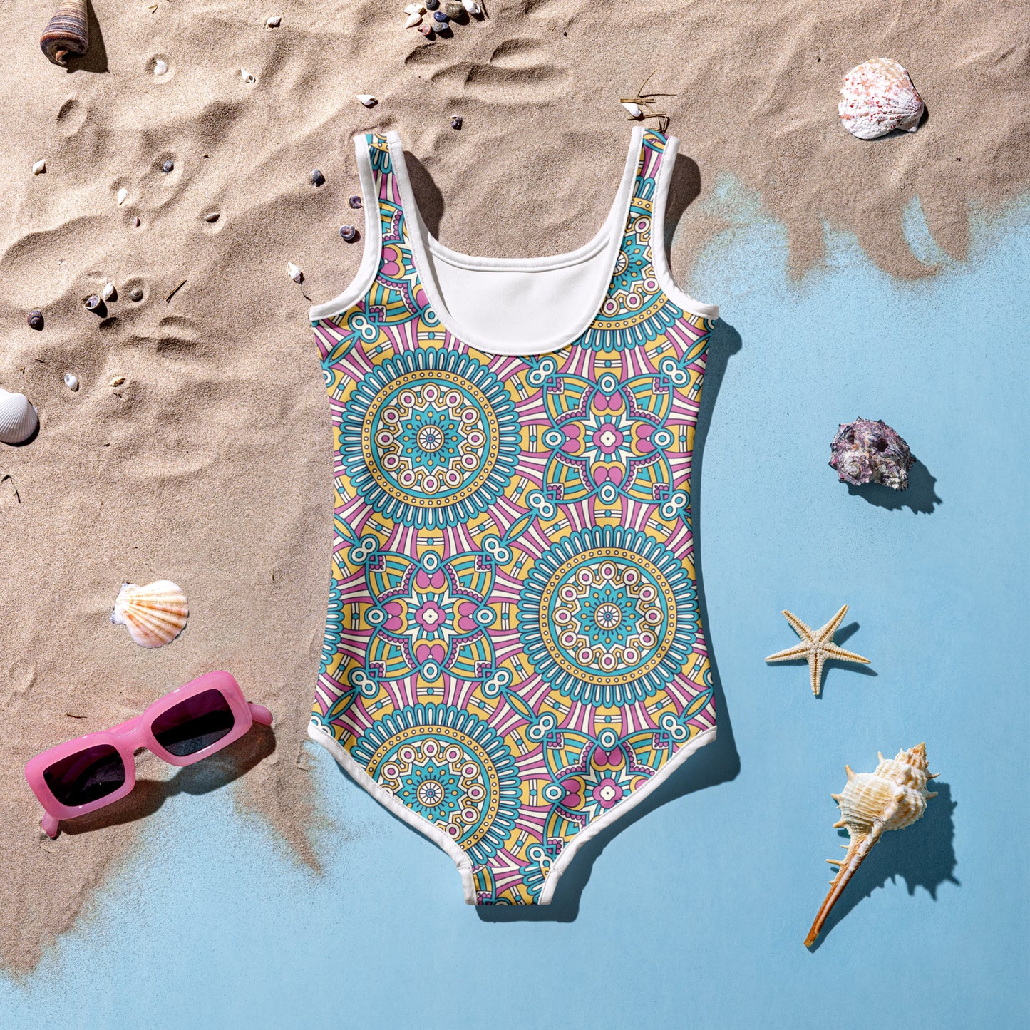 Pink and Blue - Kids Swimsuit