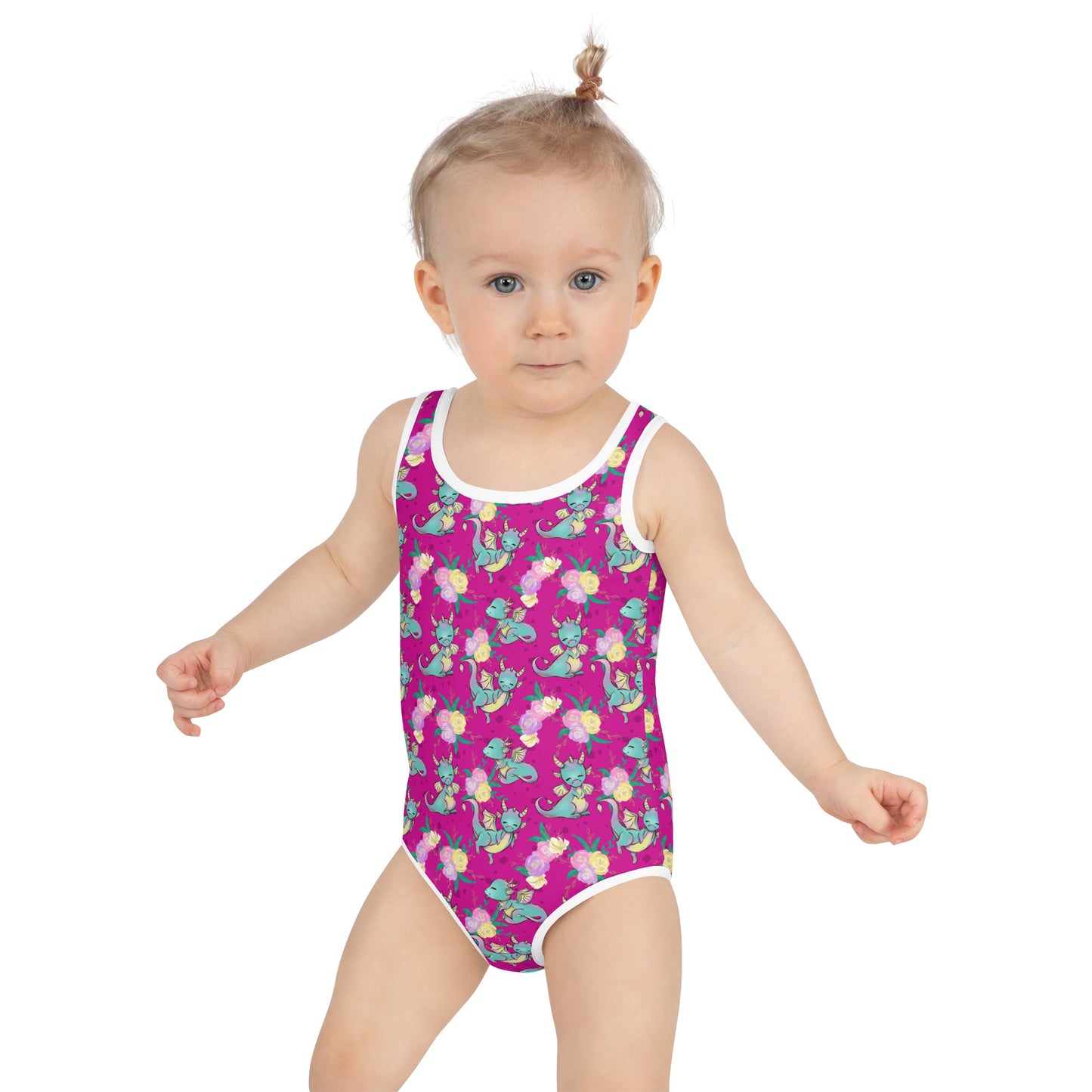 Cute Baby Dragon Pattern - Kids Swimsuit
