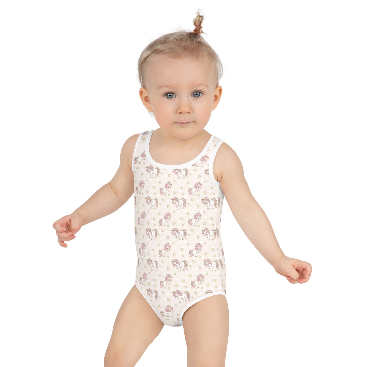Pink Unicorn Pattern - Kids Swimsuit