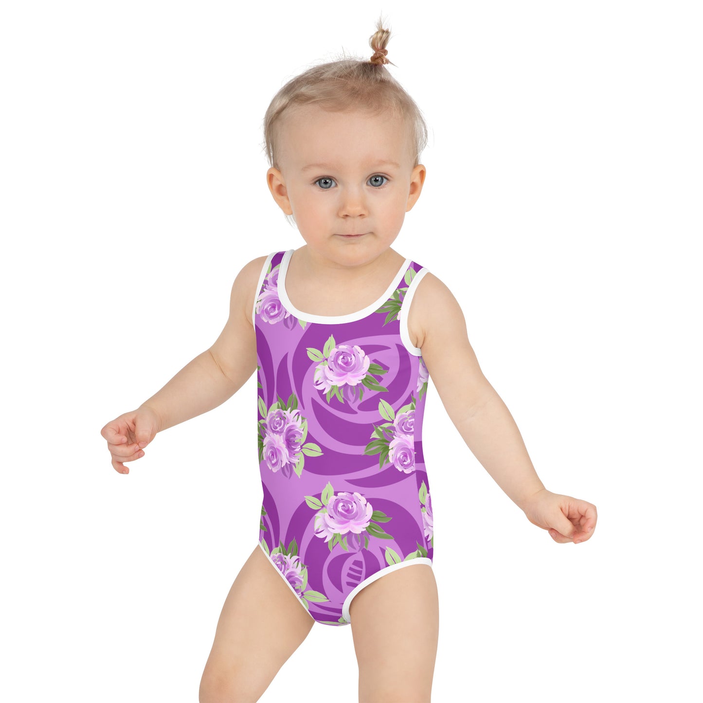 Purple Roses - Kids Swimsuit