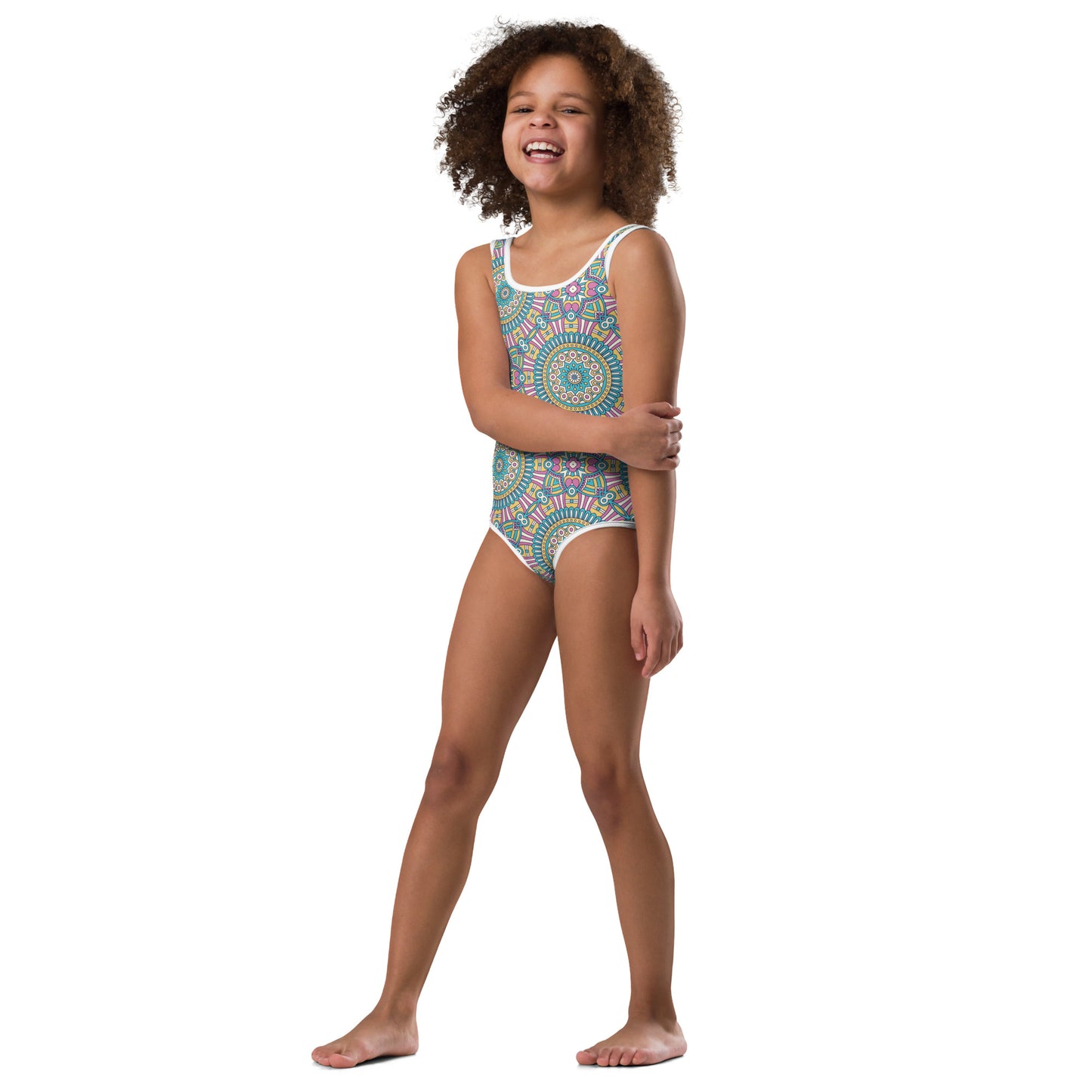 Pink and Blue - Kids Swimsuit