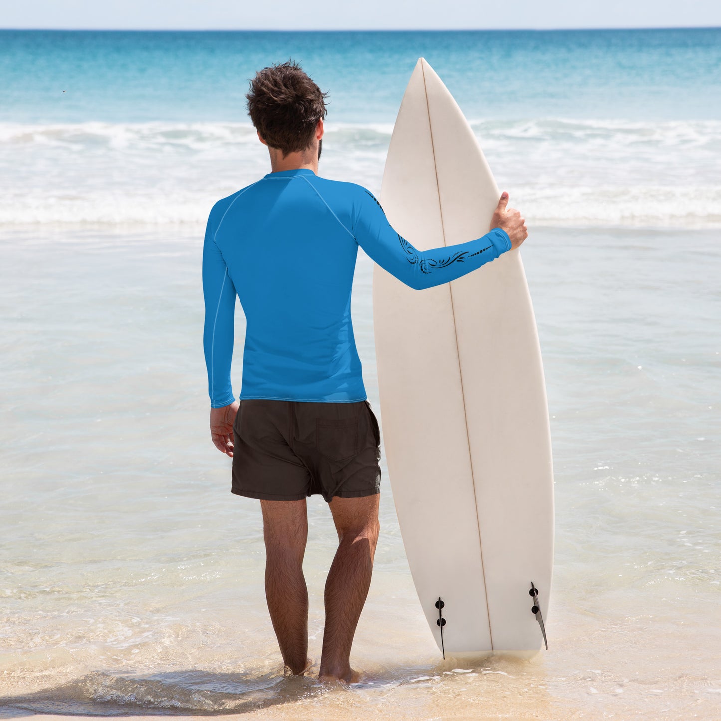 Saltwater Heals Everything - Blue - Men's Rash Guard