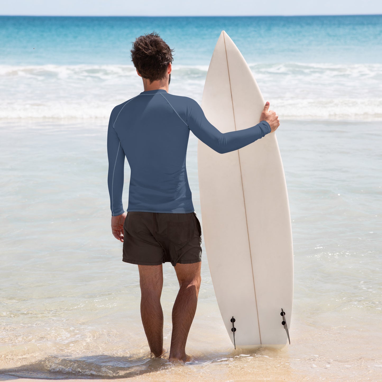 Surfing with Van - Saltwater Heals - Men's Rash Guard