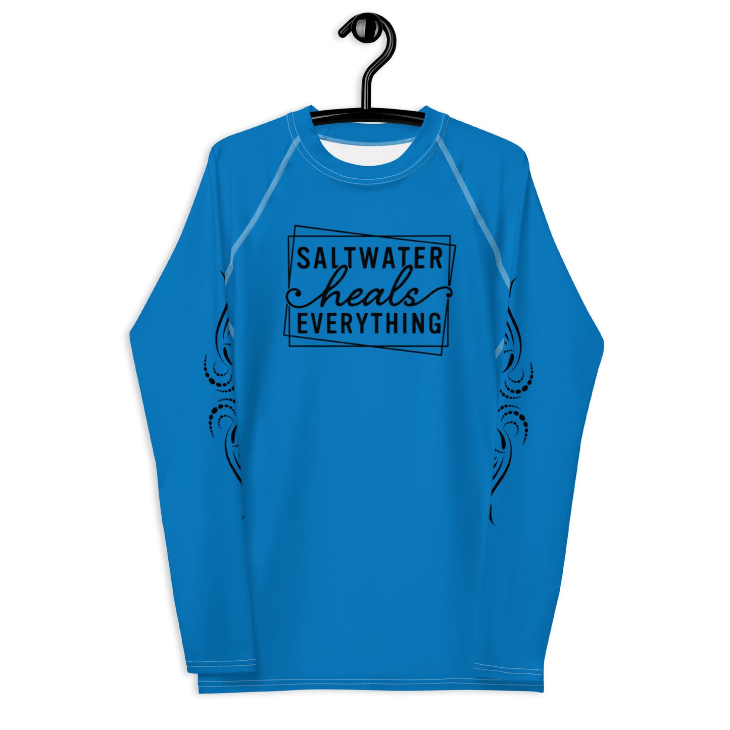 Saltwater Heals Everything - Blue - Men's Rash Guard
