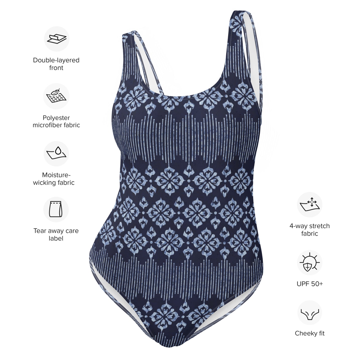 Indigo Batik - One-Piece Women Swimsuit