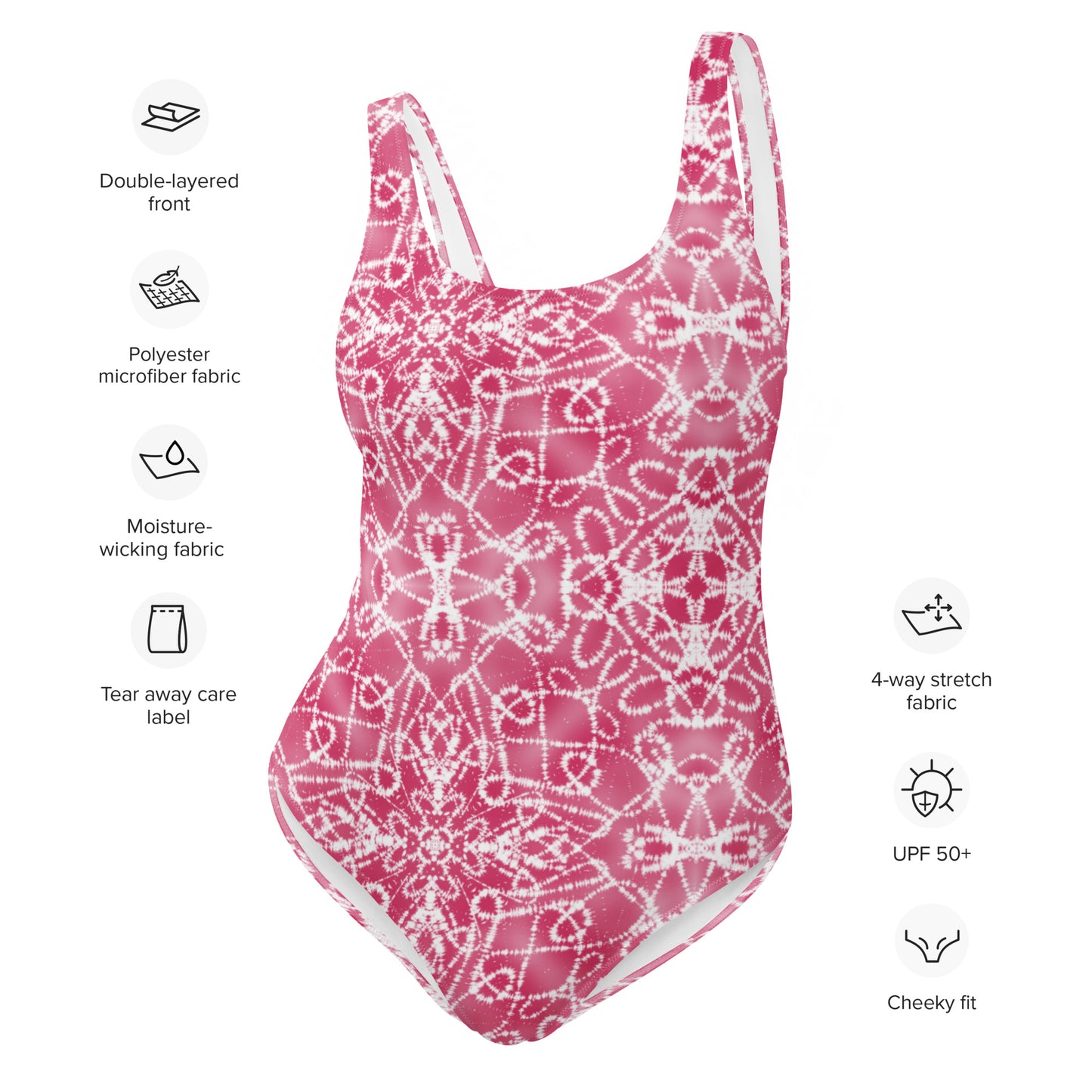 Batik - Pink - One-Piece Women Swimsuit