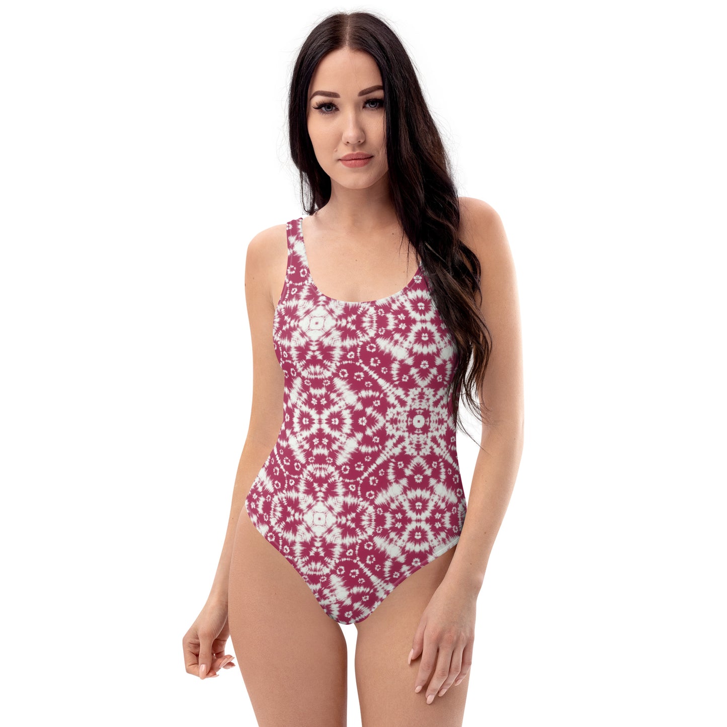 Batik - Red - One-Piece Women Swimsuit