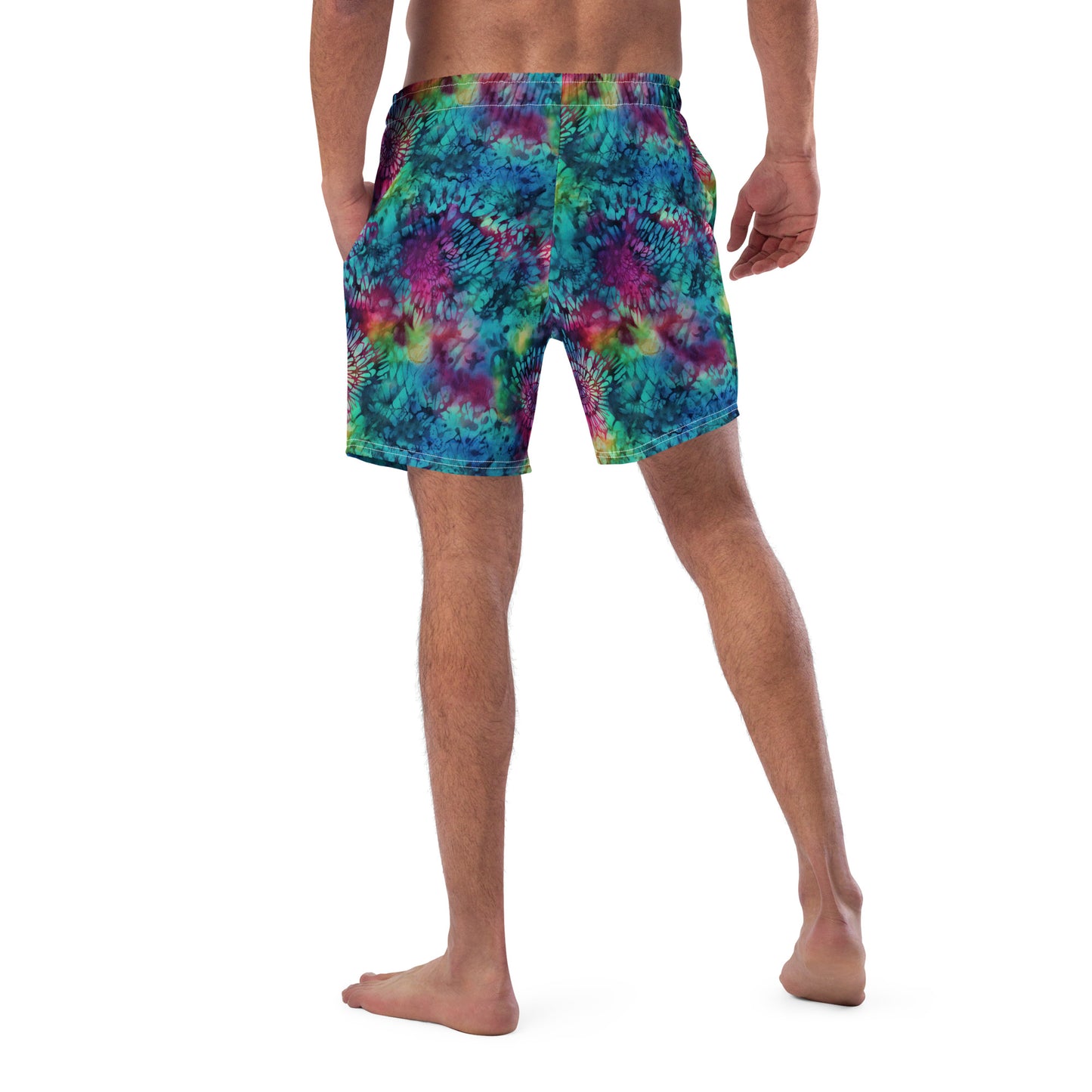 Blue Tie Dye - Swim Trunks