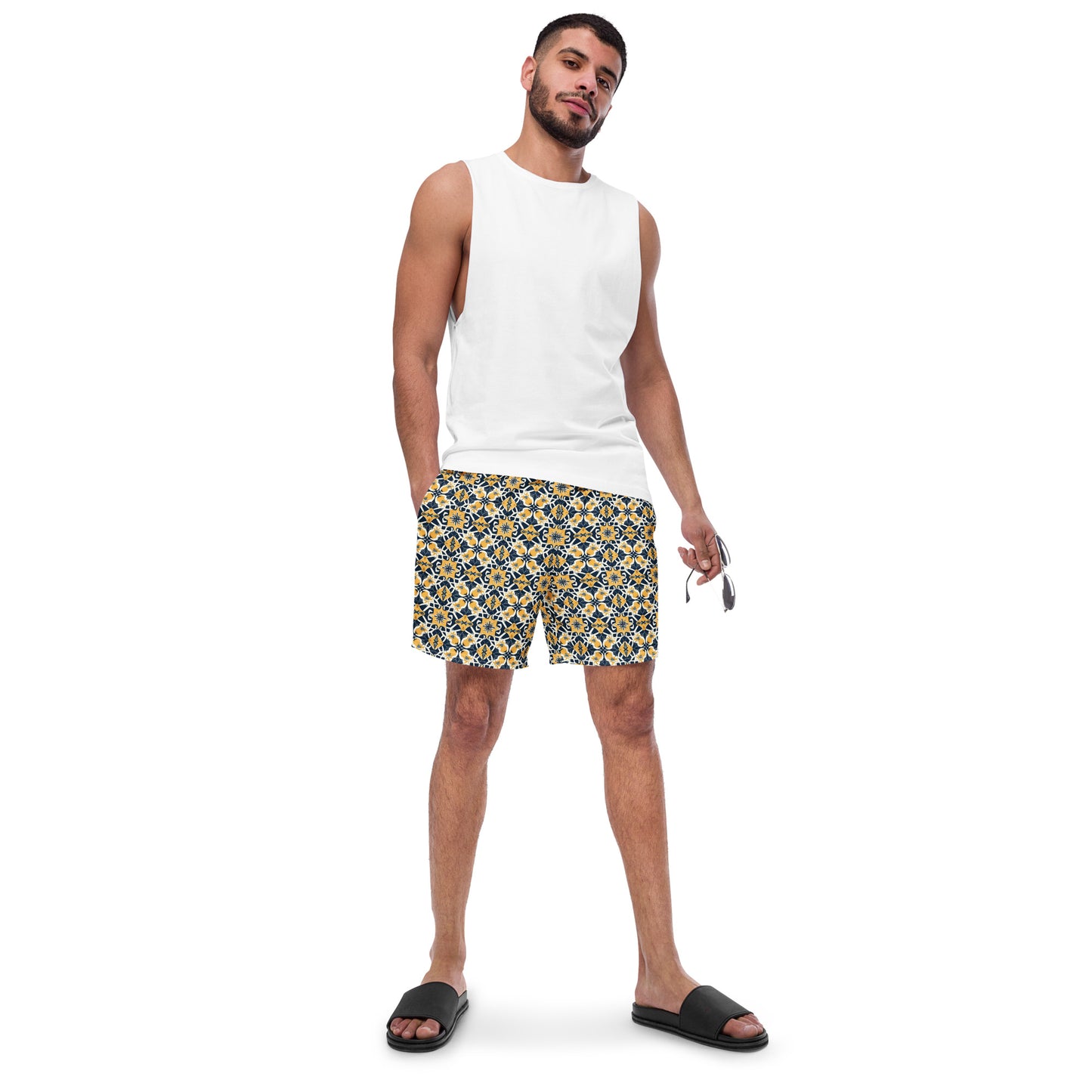 Yellow Moroccan - Swim Trunks