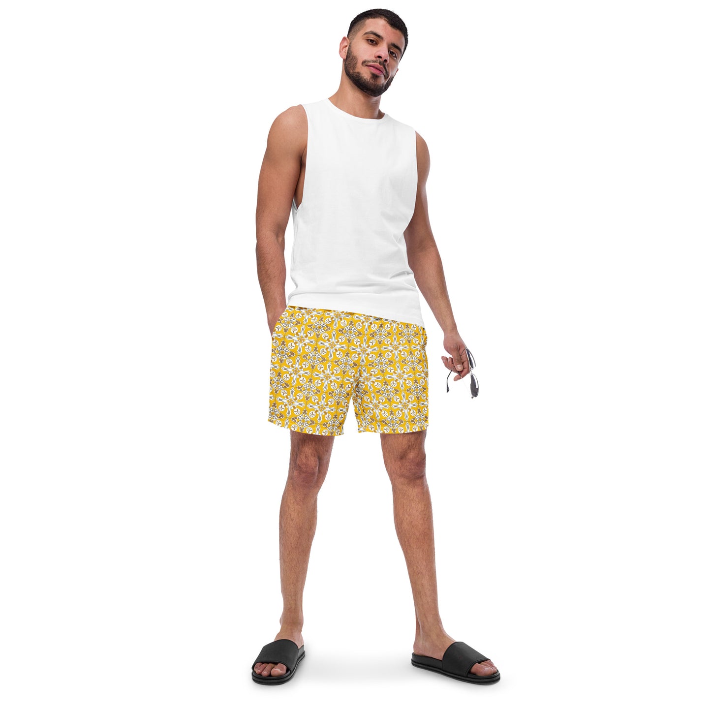 Yellow Moroccan - Swim Trunks