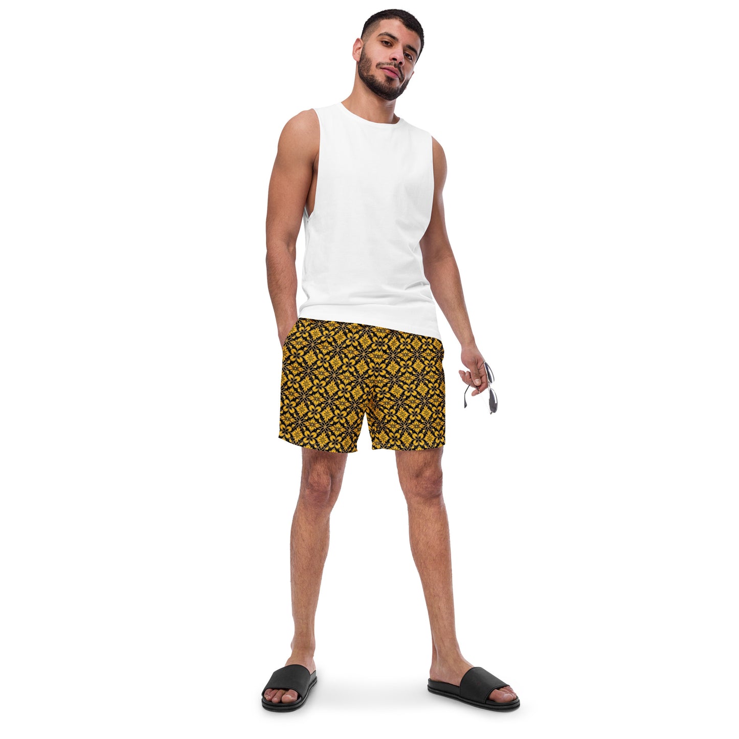 Yellow Moroccan - Swim Trunks
