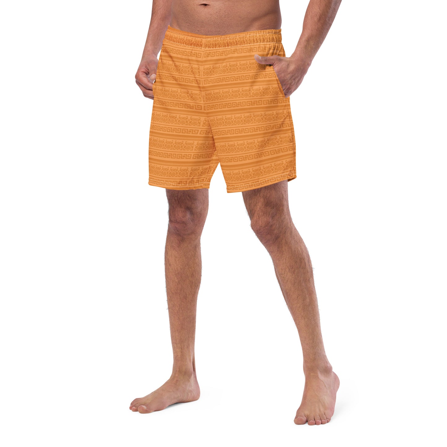 Tribal Orange - Swim Trunks