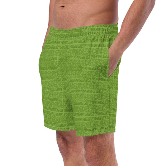 Tribal Green- Swim Trunks