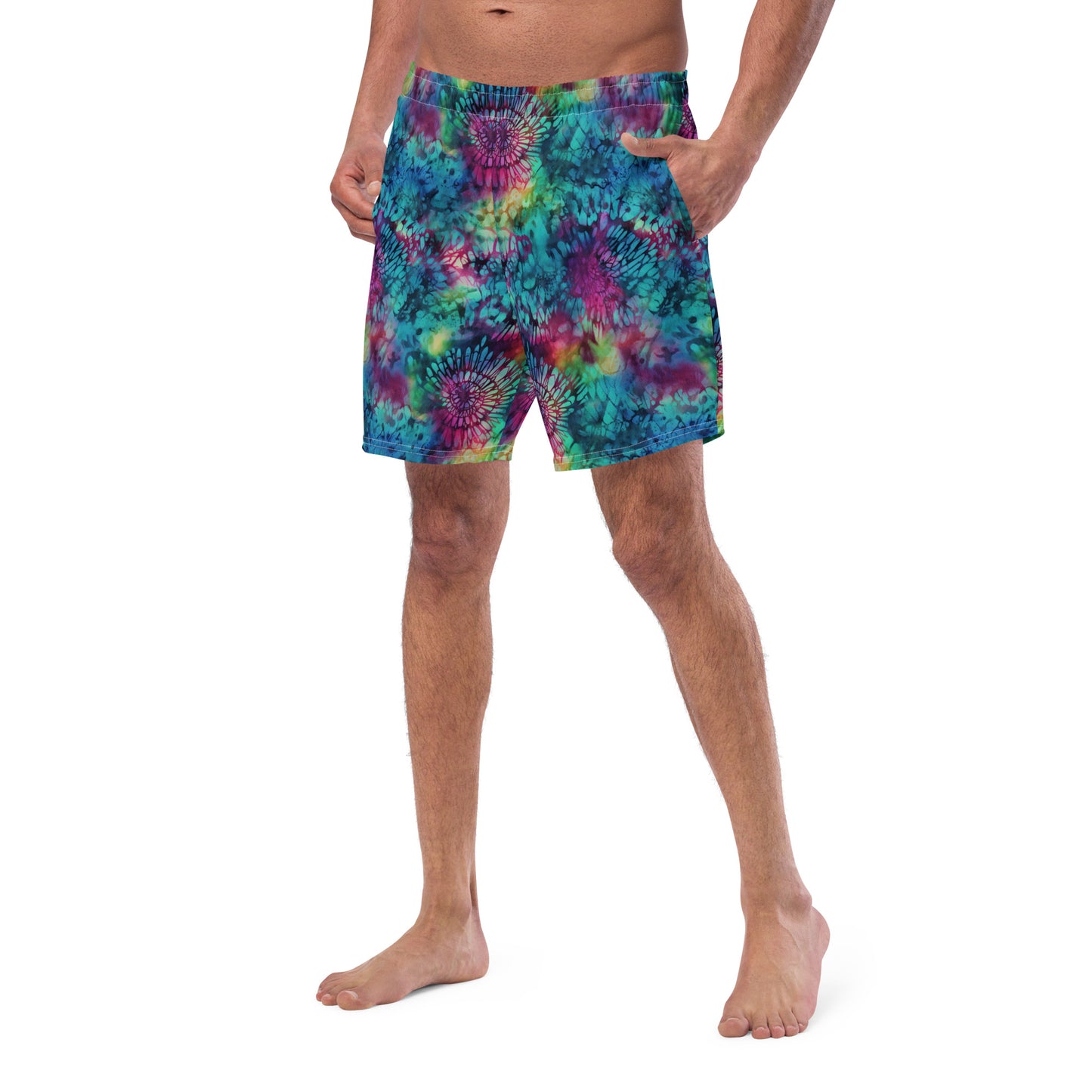 Blue Tie Dye - Swim Trunks