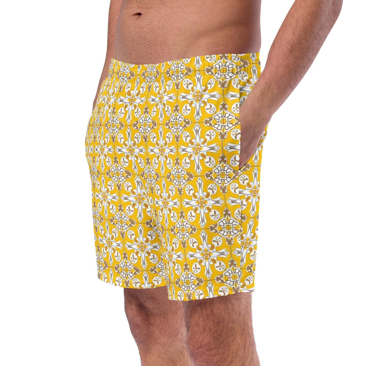 Yellow Moroccan - Swim Trunks