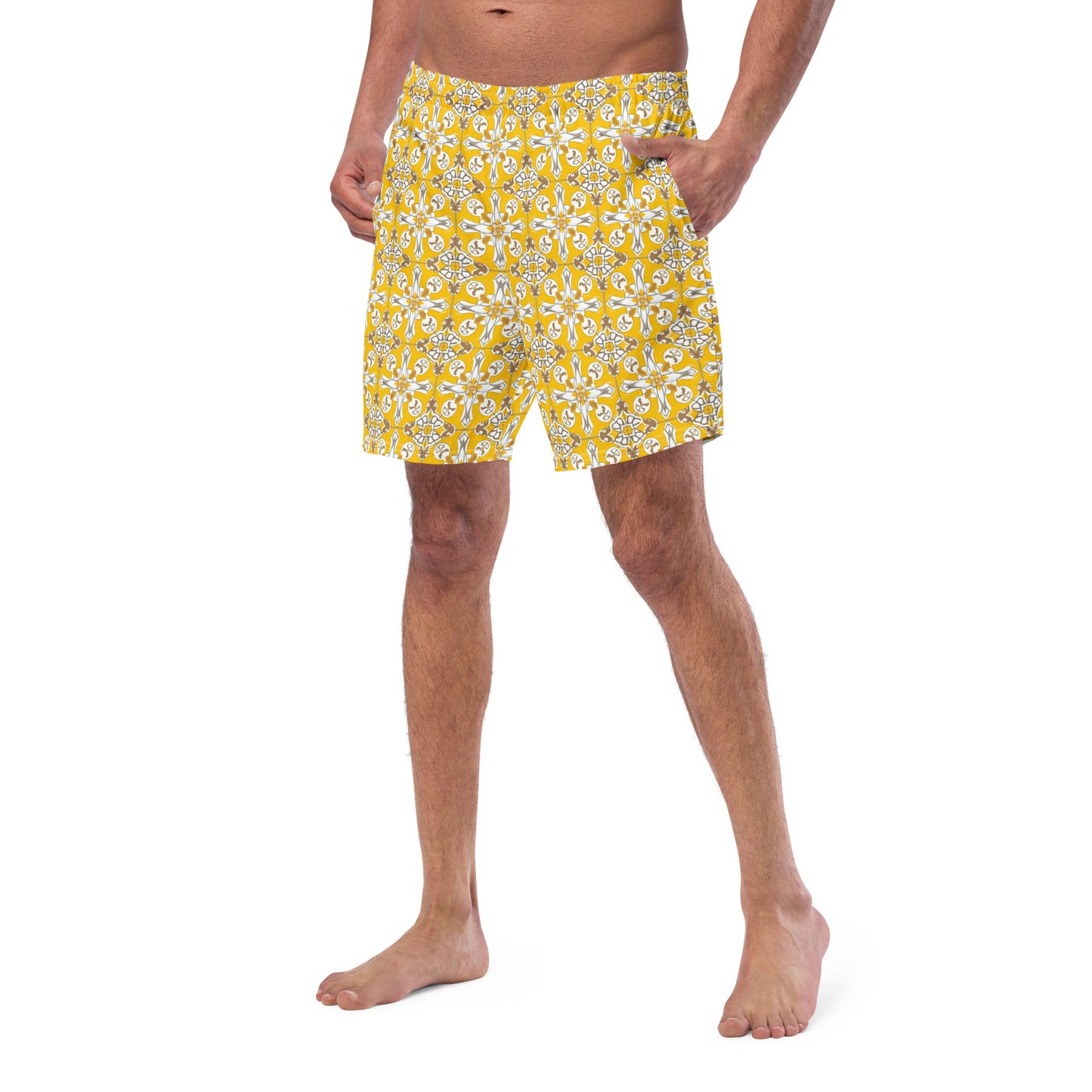 Yellow Moroccan - Swim Trunks