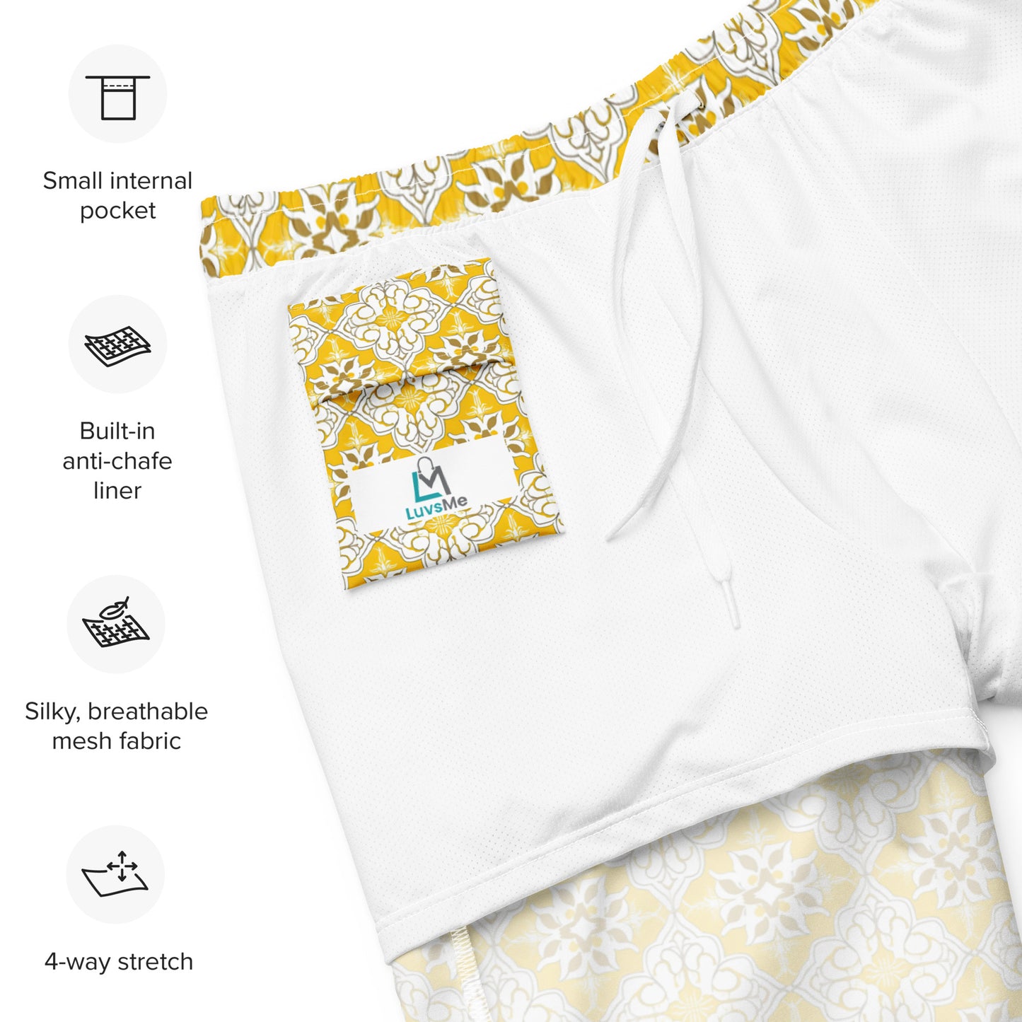 Yellow Moroccan - Swim Trunks