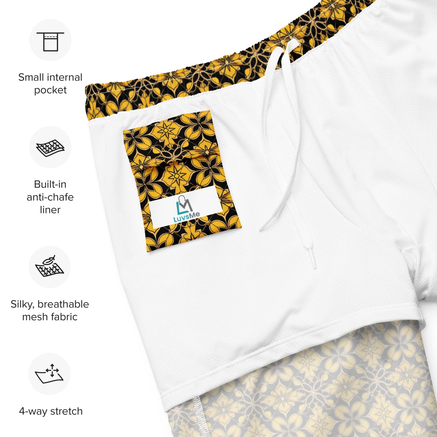 Yellow Moroccan - Swim Trunks