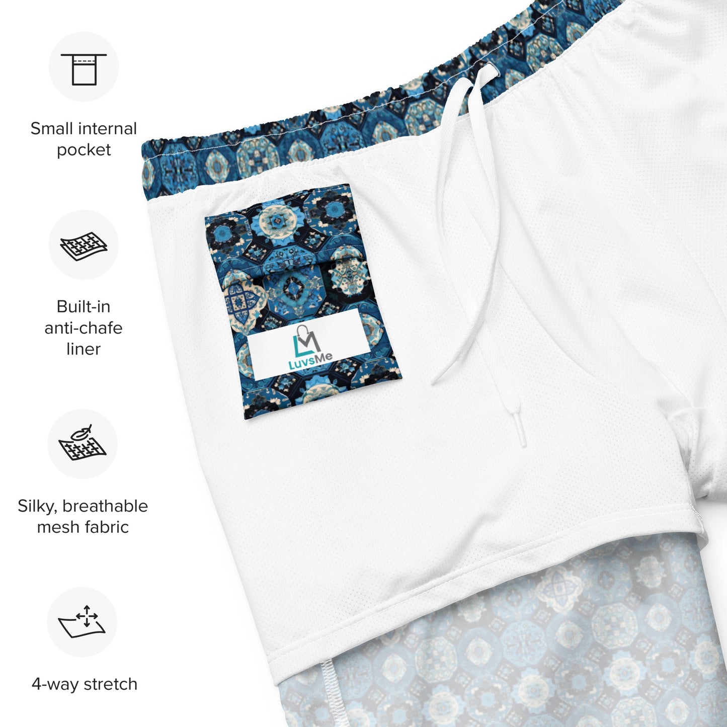 Blue Moroccan - Swim Trunks