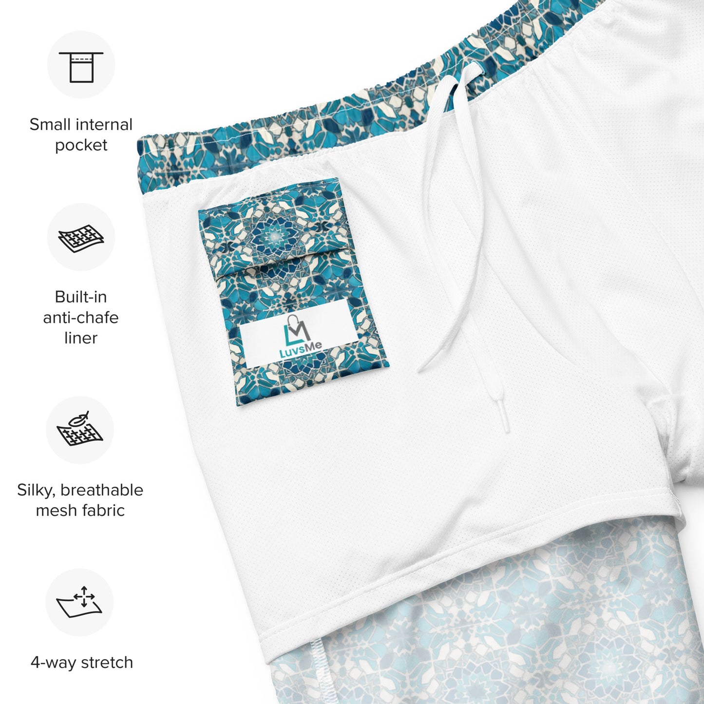 Blue Moroccan - Swim Trunks