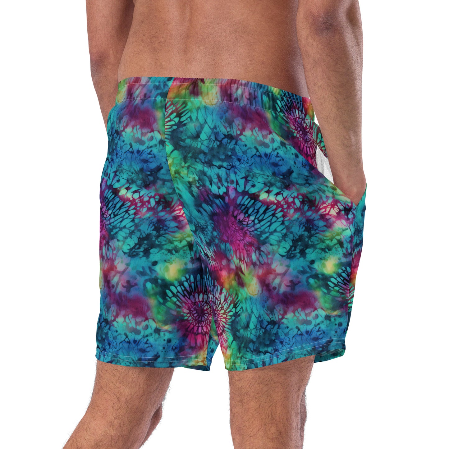 Blue Tie Dye - Swim Trunks