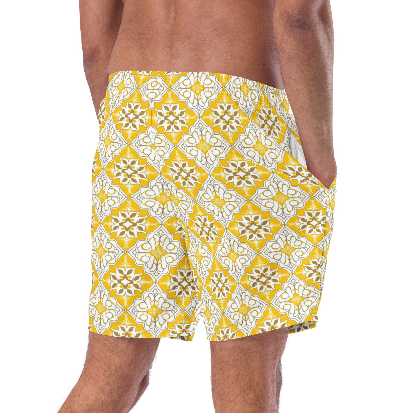 Yellow Moroccan - Swim Trunks