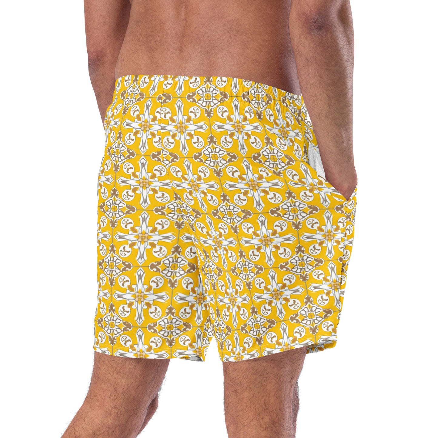 Yellow Moroccan - Swim Trunks