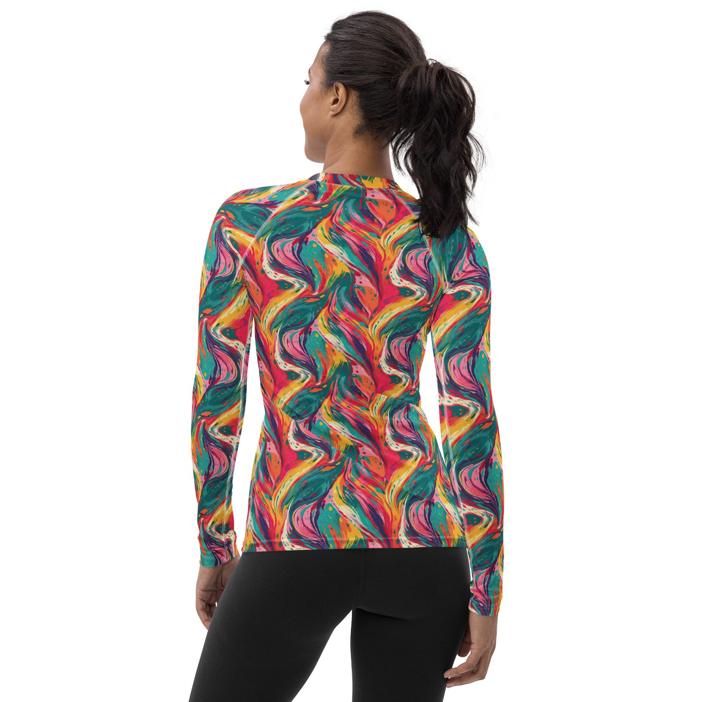 Multicolor Abstract - Women's Rash Guard