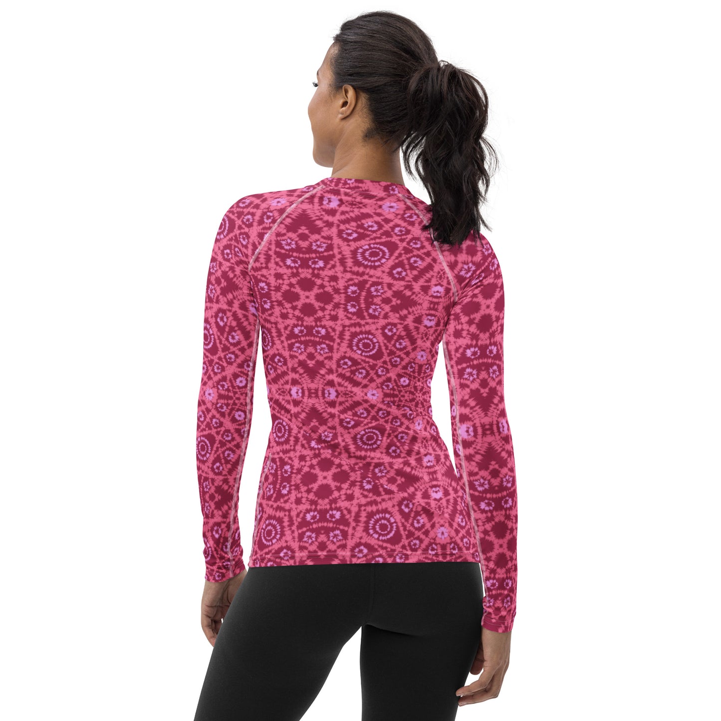 Batik - Red and Pink - Women's Rash Guard