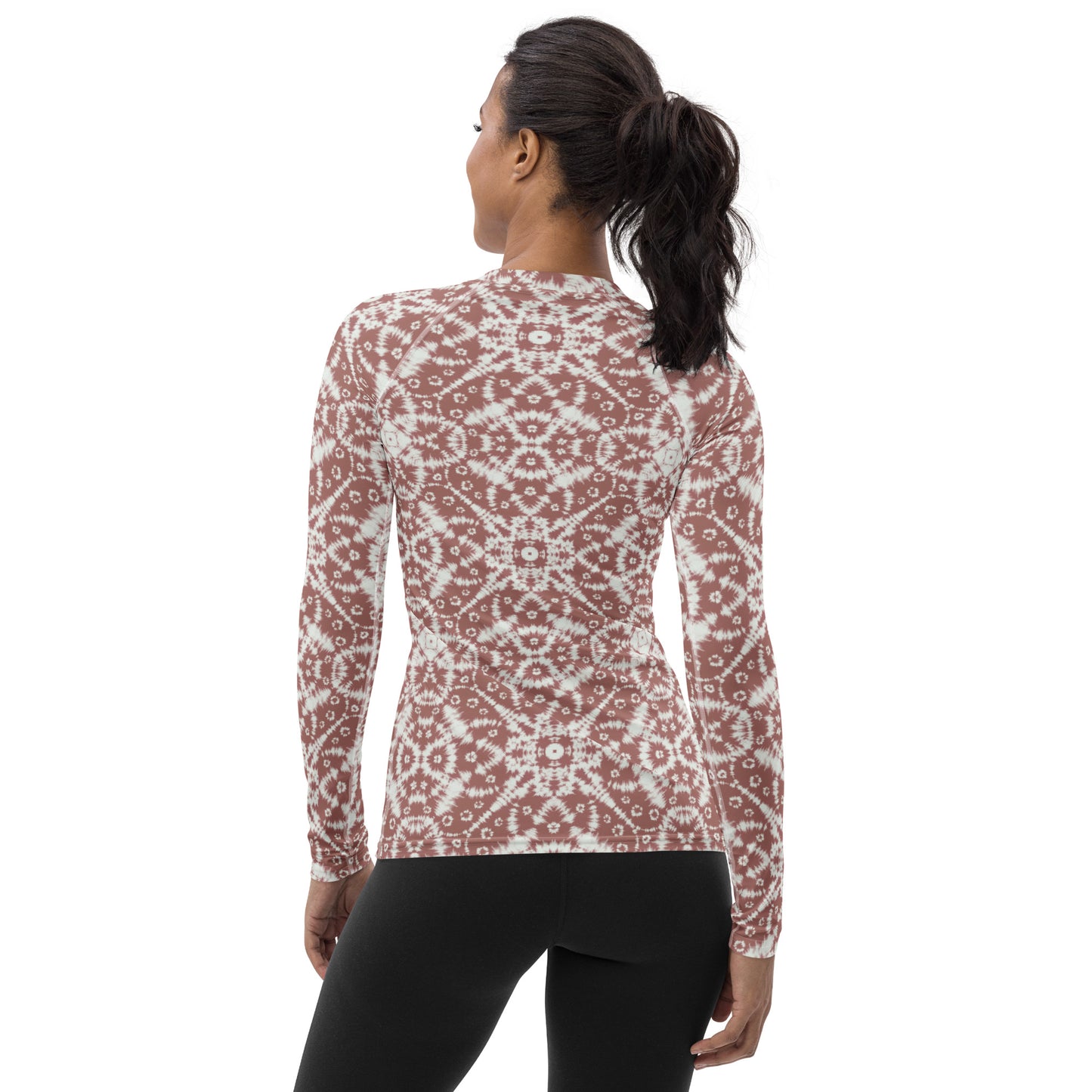 Neutral Boho Batik - Women's Rash Guard
