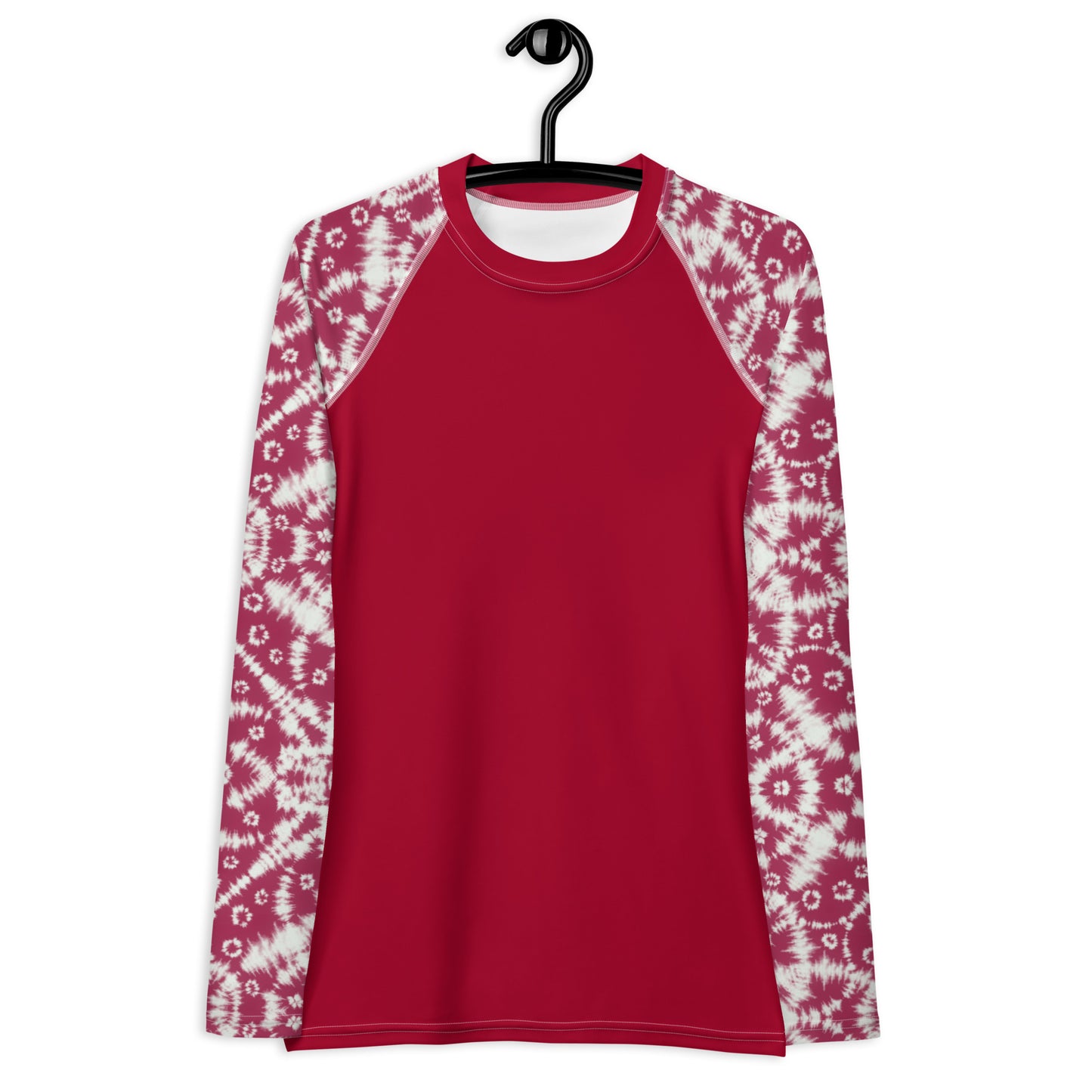 Batik - Red Sleeves and Red Body - Women's Rash Guard