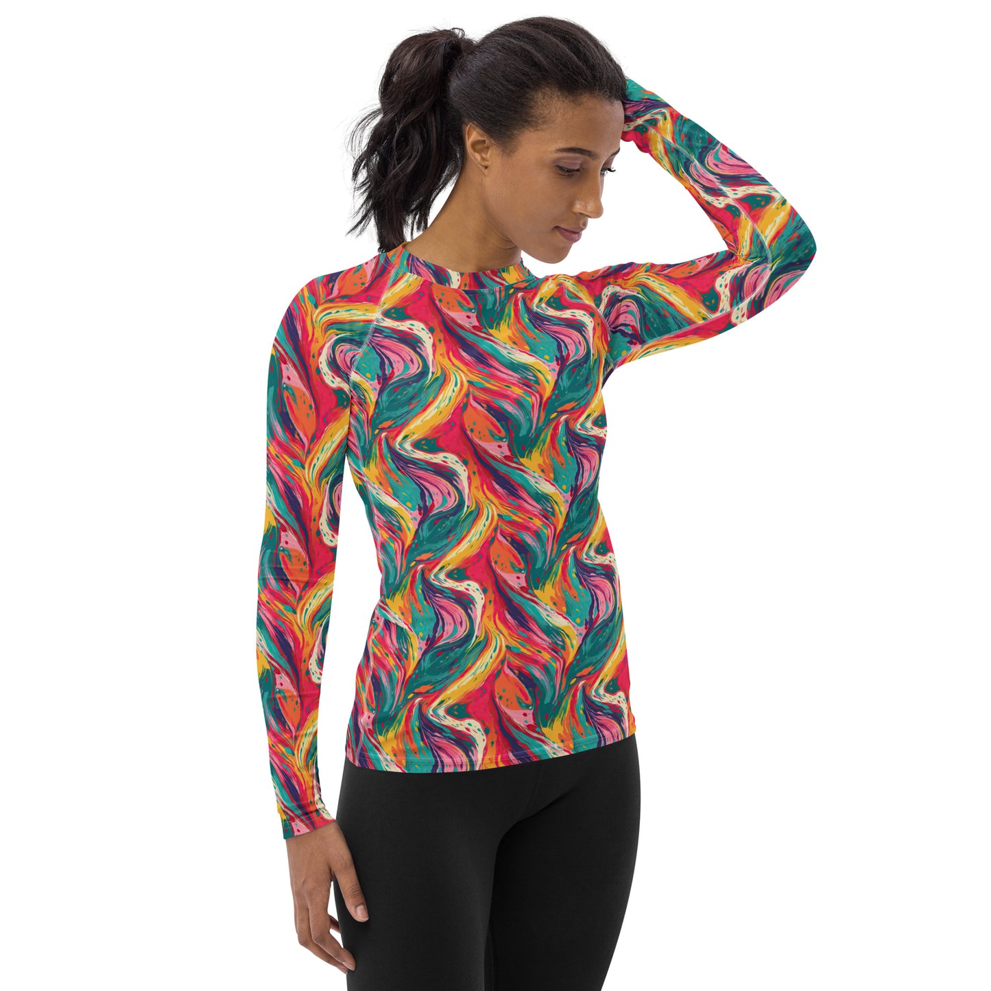 Multicolor Abstract - Women's Rash Guard