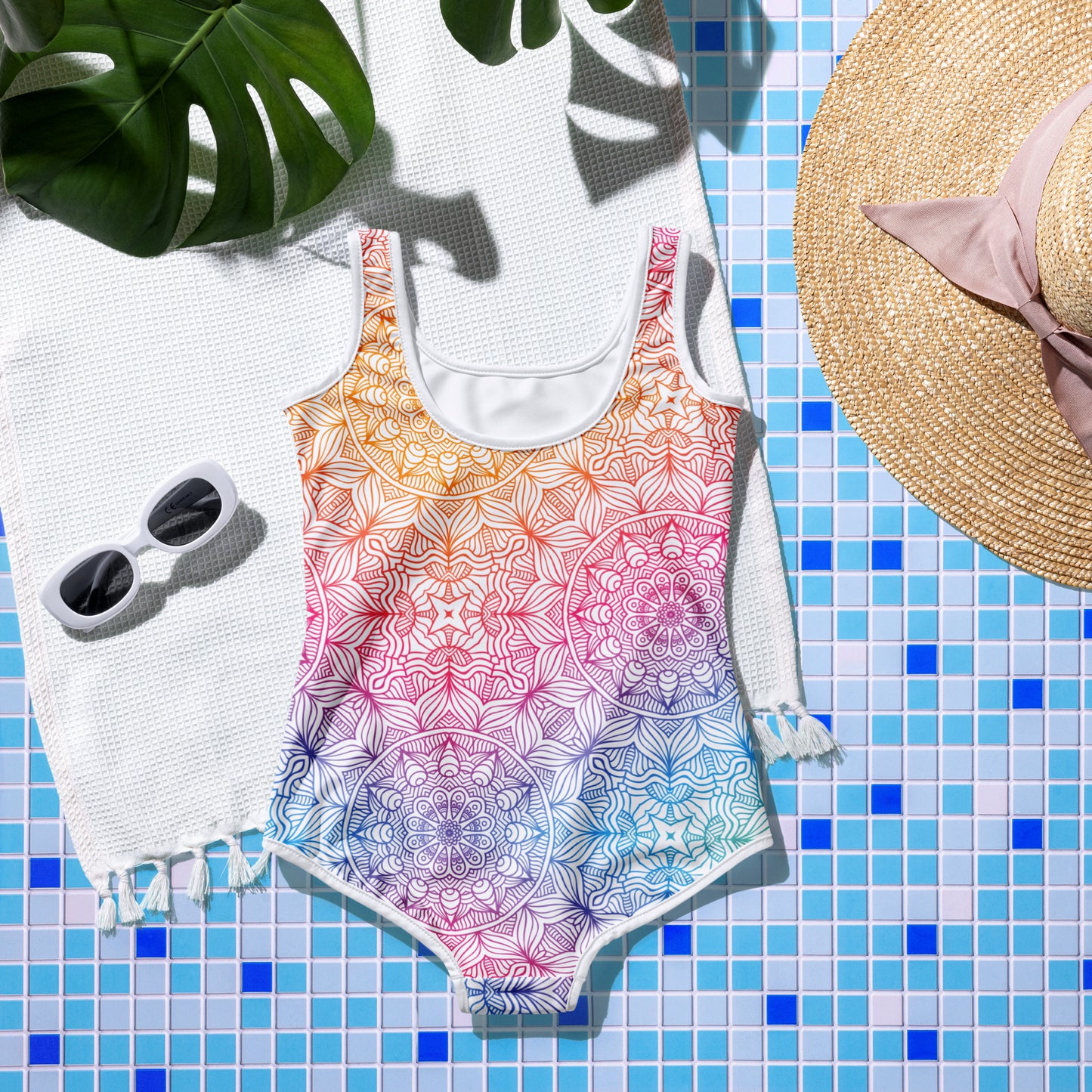 Multicolor Mandala - Youth Swimsuit