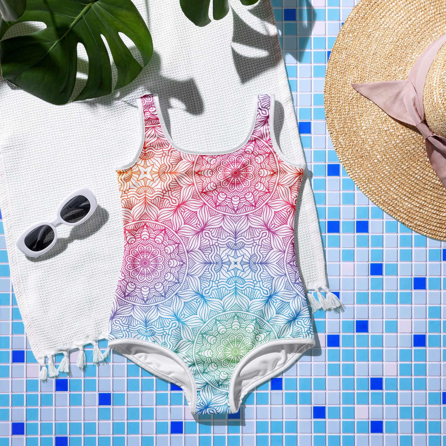 Multicolor Mandala - Youth Swimsuit