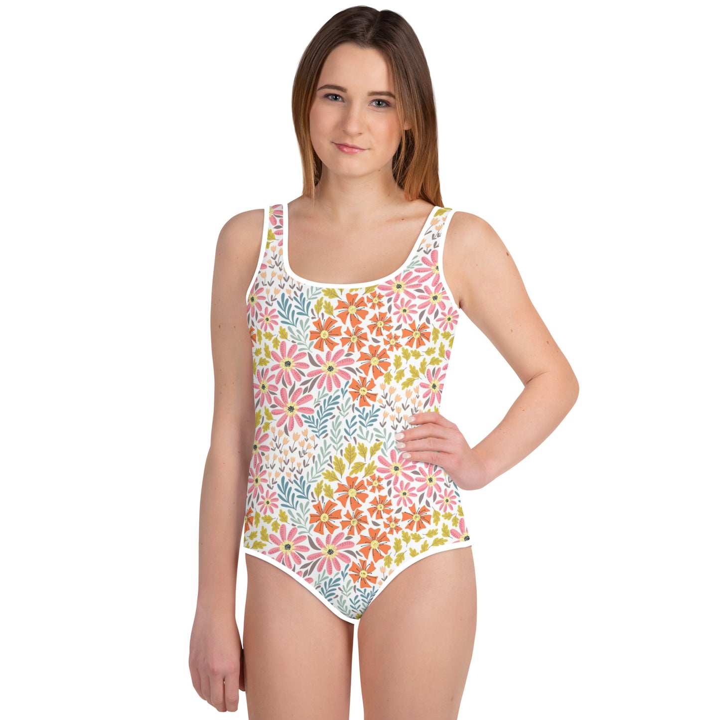 Flowers - Youth Swimsuit